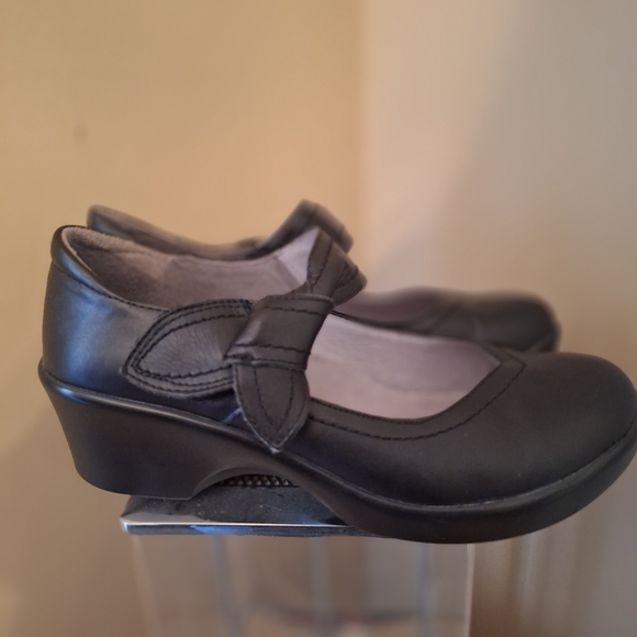 Mary Jane Black Leather Alegria Shoes With Easy Closure Sz 38 (8) - Picture 13 of 16